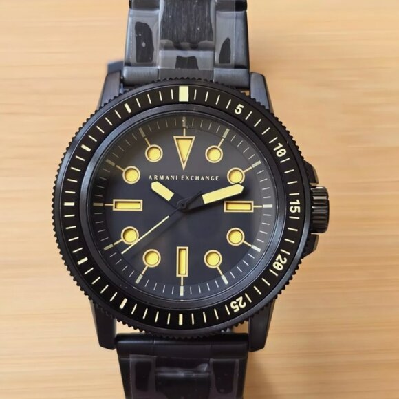 Armani Exchange Black Steel Watch